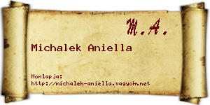 Michalek Aniella névjegykártya